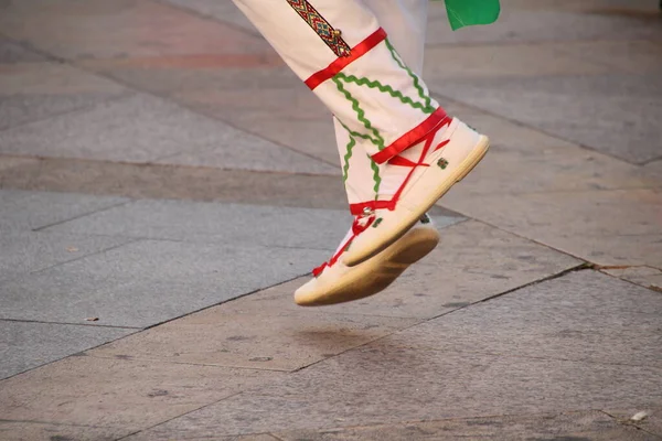 Basque Folk Dance Street Festival — Stock Photo, Image