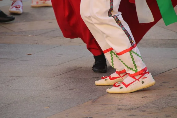 Basque Folk Dance Street Festival — Stock Photo, Image