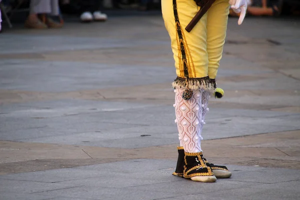 Danse Folklorique Basque Dans Festival Rue — Photo