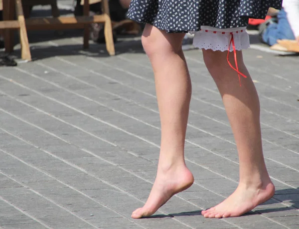 Danse Basque Traditionnelle Dans Festival Folklorique — Photo