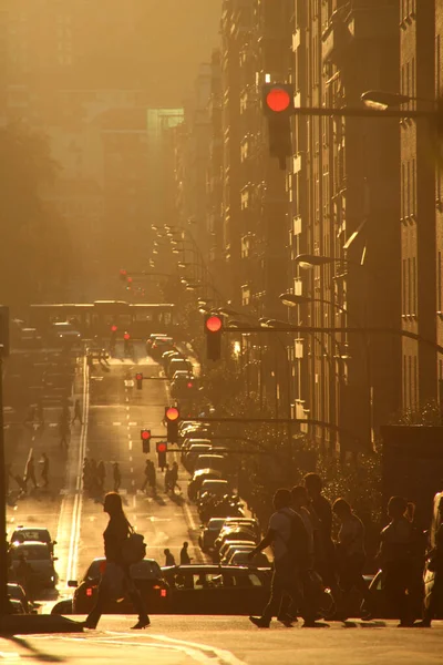 Avenue Bilbau Letního Večera — Stock fotografie