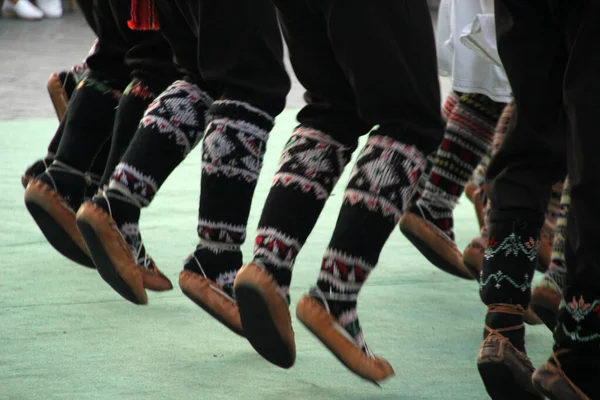 Danza Popolare Serba Festival Strada — Foto Stock