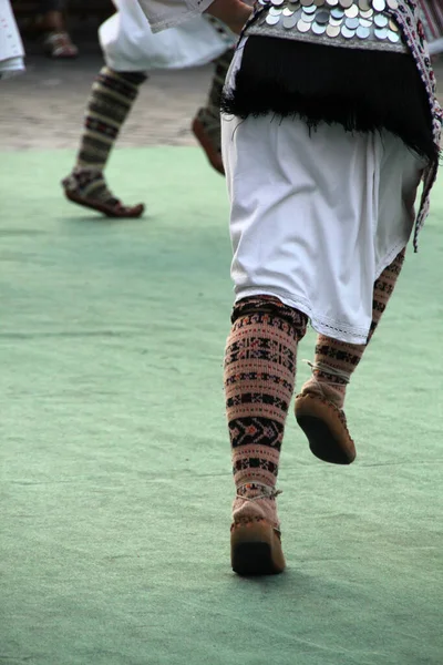 Serbian Folk Dance Street Festival — Stock Photo, Image