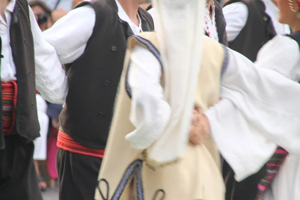 Dança Folclórica Sérvia Festival Rua — Fotografia de Stock