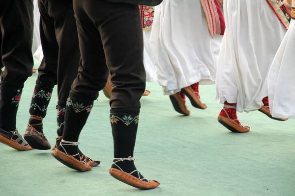 Serbian Folk Dance Street Festival — Stock Photo, Image