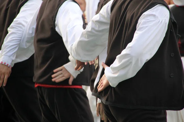 Danza Popolare Serba Festival Strada — Foto Stock