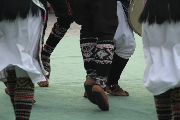 Danza Popolare Serba Festival Strada — Foto Stock