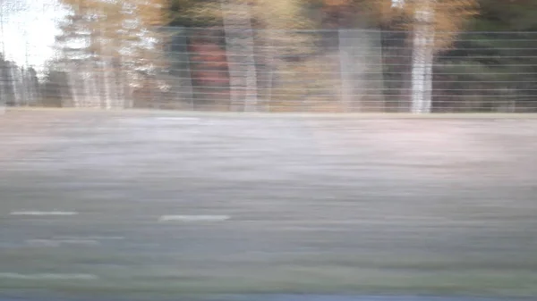 Autofahren Auf Einer Autobahn Schweden — Stockfoto