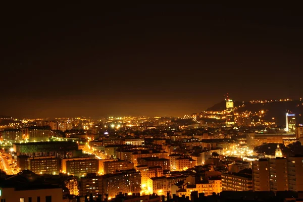 Panoramic View Bilbao Night — Stock Photo, Image