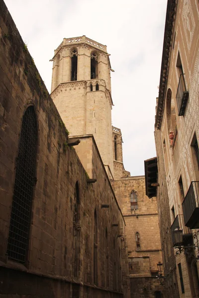 Barselona Şehir Merkezinde Şehir Manzarası — Stok fotoğraf