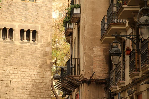 Stadsutsikt Centrala Barcelona — Stockfoto