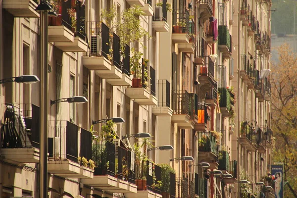 Vista Urbana Centro Barcelona — Fotografia de Stock