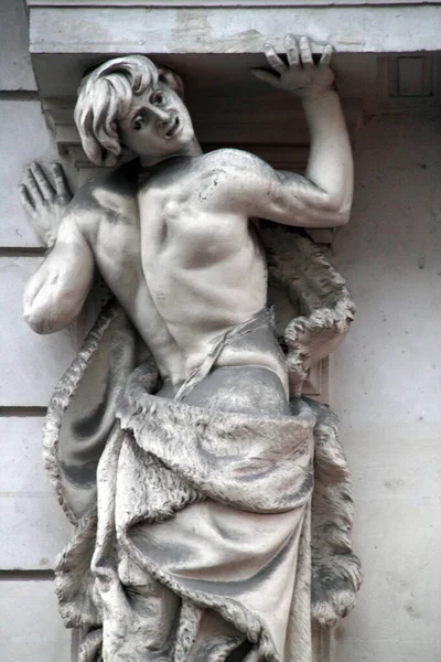 Estátua Artística Centro Paris — Fotografia de Stock