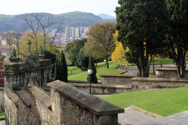 Bilbao şehrinde şehir manzarası