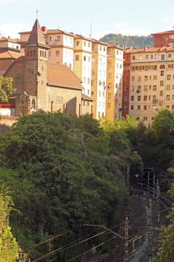 Bilbao şehrinde şehir manzarası