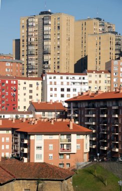 Bilbao şehrinde şehir manzarası