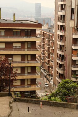 Bilbao şehrinin şehir manzarası