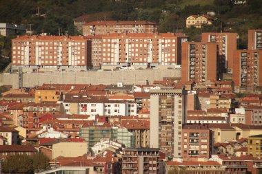 Bilbao şehrinin şehir manzarası