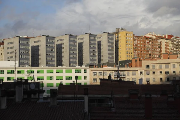 Byggnad Ett Område Bilbao — Stockfoto