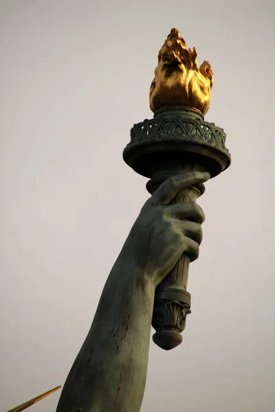 Paryska Statua Wolności — Zdjęcie stockowe