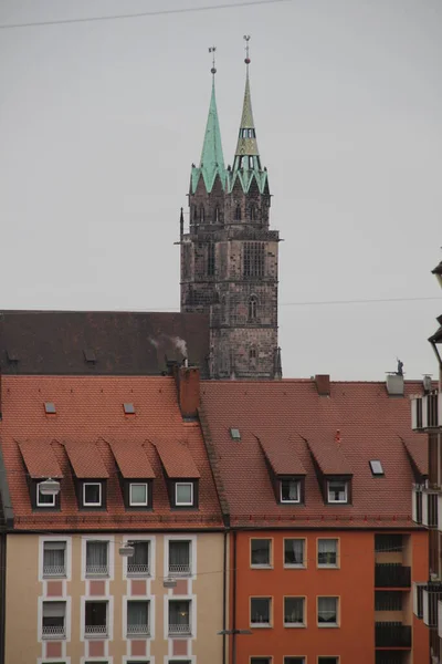Άποψη Της Παλιάς Πόλης Της Νυρεμβέργης — Φωτογραφία Αρχείου