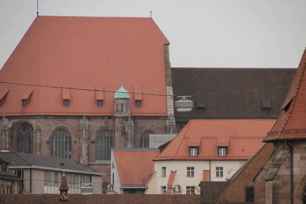 Vista Del Casco Antiguo Nuremberg — Foto de Stock