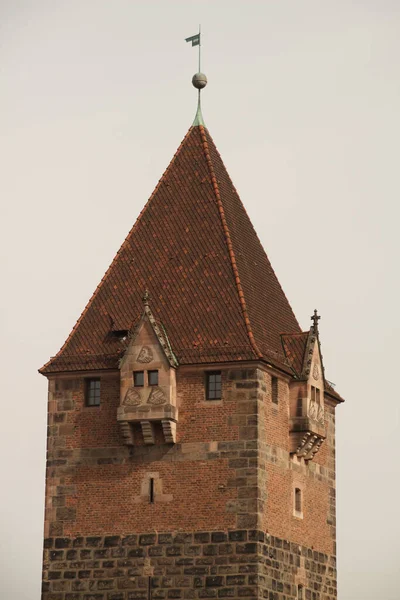 Vista Del Casco Antiguo Nuremberg — Foto de Stock