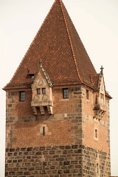 Vista Del Casco Antiguo Nuremberg —  Fotos de Stock