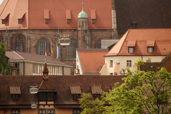 Vista Del Casco Antiguo Nuremberg — Foto de Stock