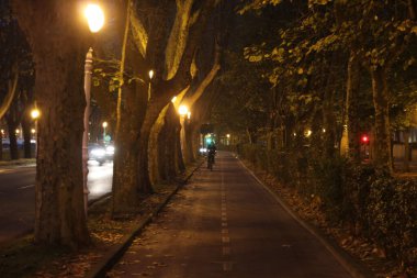 San Sebastian şehir merkezinde şehir manzarası