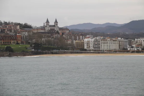 Vista Urbana Nella Città San Sebastian — Foto Stock