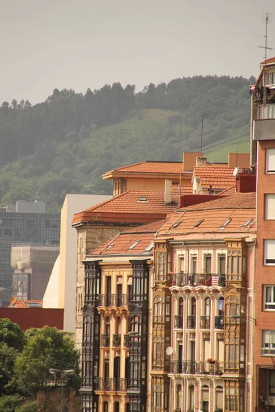 Gebäude Einem Viertel Von Bilbao — Stockfoto