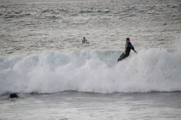 Surf Una Giornata Invernale — Foto Stock