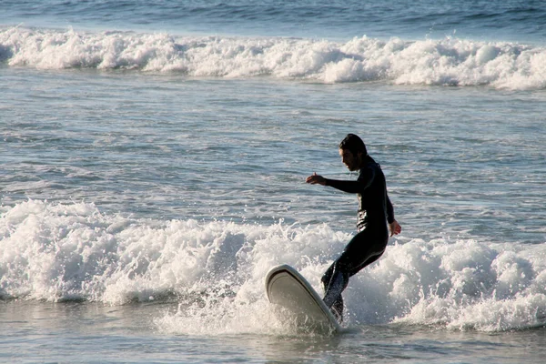 Surf Orilla Del País Vasco —  Fotos de Stock