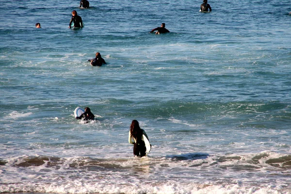 Surfer Bord Pays Basque — Photo