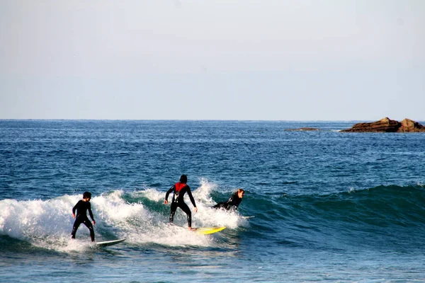 Surf Costa País Basco — Fotografia de Stock