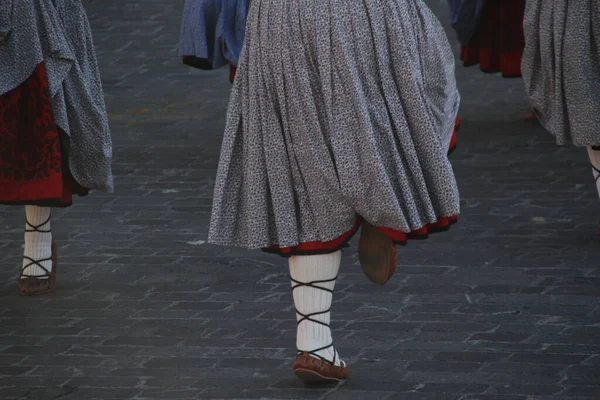 Traditional Basque Dance Folk Festival — Stock Photo, Image