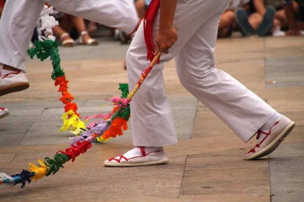 Traditional Basque Dance Folk Festival — Stock Photo, Image