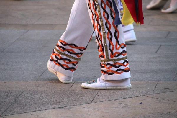 Traditional Basque Dance Street Festival — Stock Photo, Image