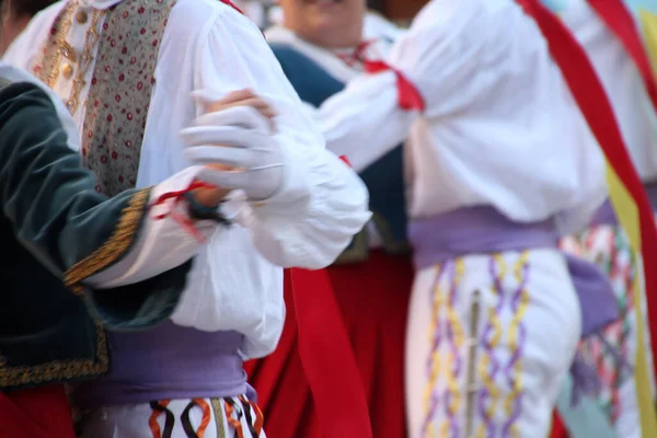 Traditioneller Baskischer Tanz Auf Einem Volksfest — Stockfoto