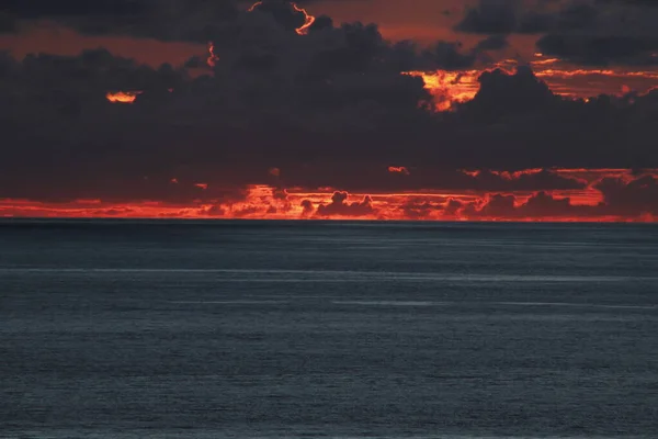 Vue Rivage Nord Espagne Dans Soirée — Photo