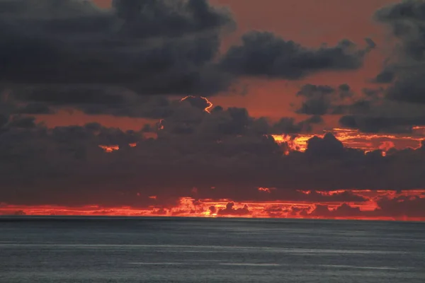 Vue Rivage Nord Espagne Dans Soirée — Photo