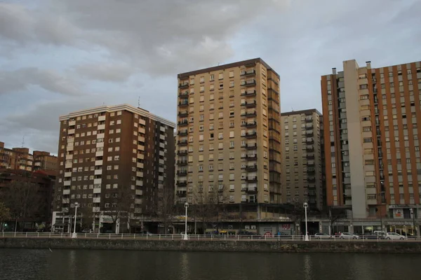 Bilbao Şehrinin Şehir Manzarası — Stok fotoğraf