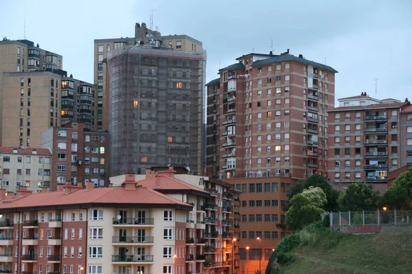 Gebäude Einem Viertel Von Bilbao — Stockfoto