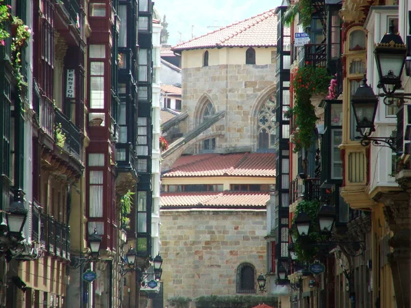 Building Neighborhood Bilbao — Stock Photo, Image