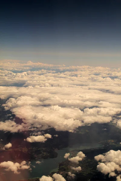 Vista Aérea Avião — Fotografia de Stock