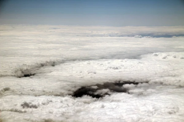 Aerial View Airplane — Stock Photo, Image