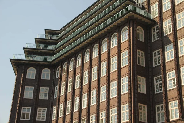 Byggnad Centrum Hamburg — Stockfoto