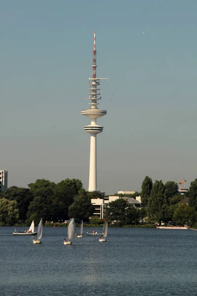 Budova Centru Hamburku — Stock fotografie