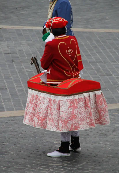 Traditionell Baskisk Dans Folkfest — Stockfoto